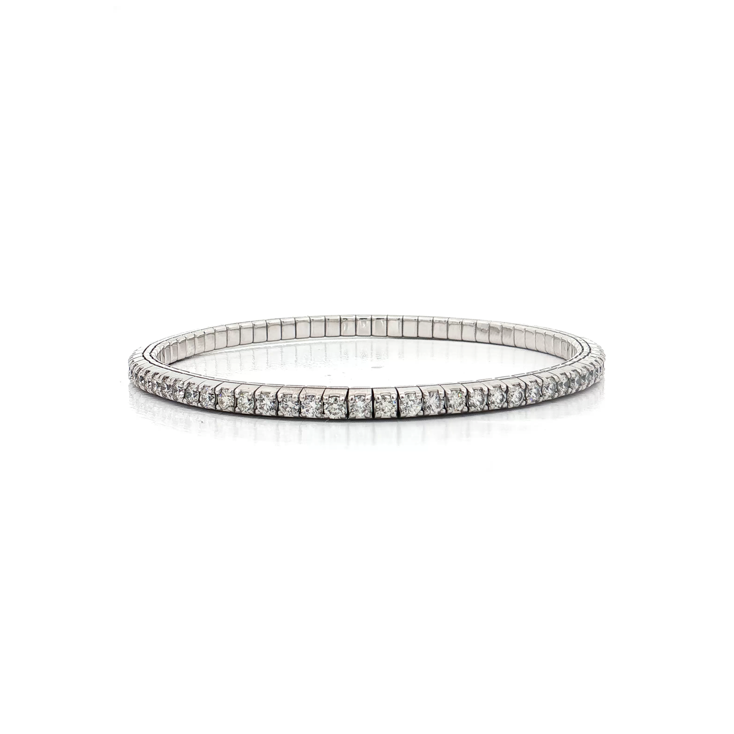 White Gold Diamond Bangle