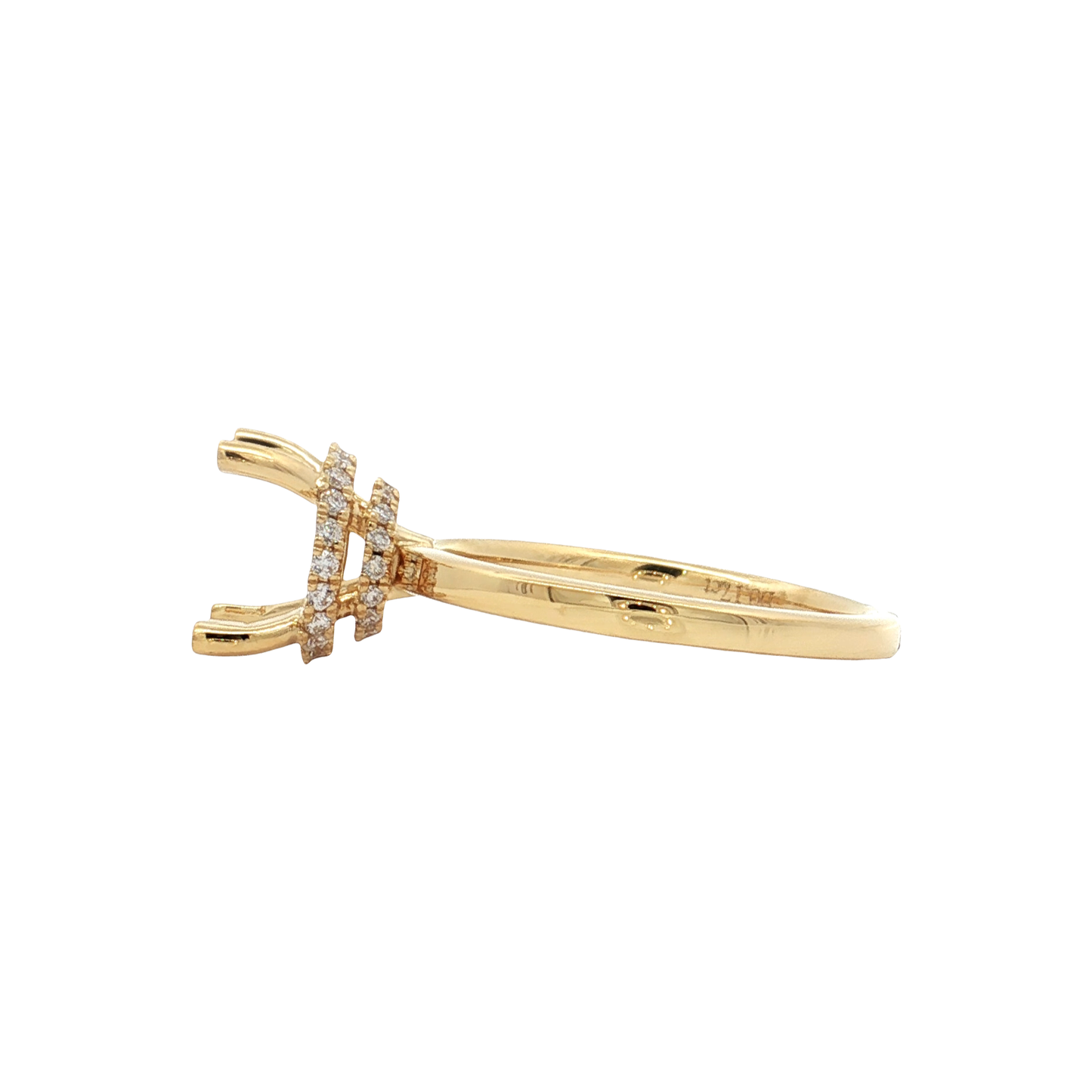 Yellow Gold Diamond Bridal Setting