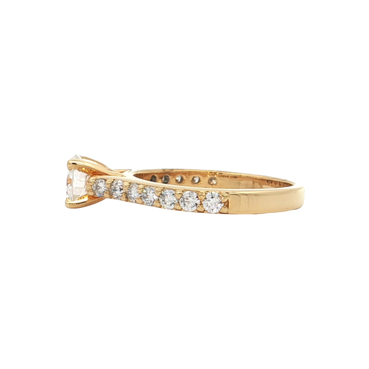 Yellow Gold Diamond Bridal Ring