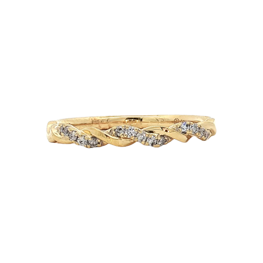 Yellow Gold Diamond Wedding Band