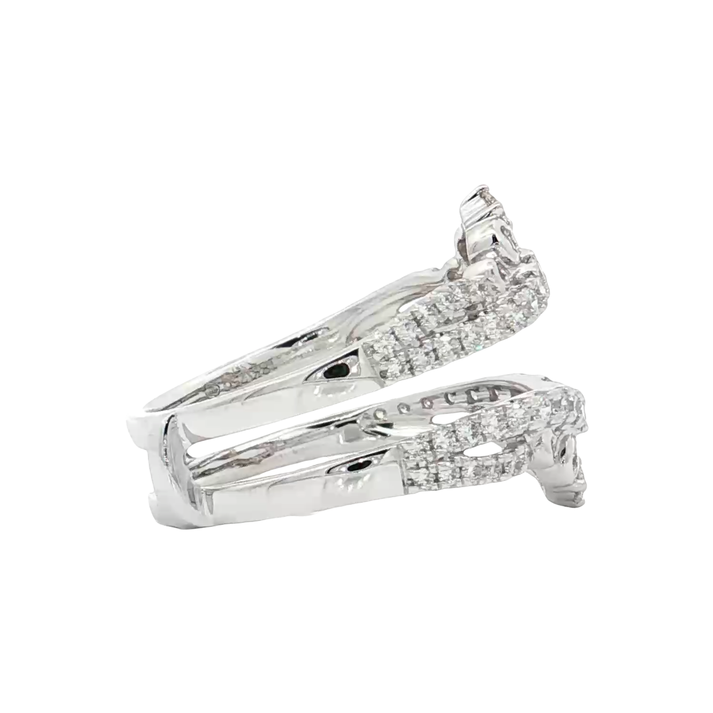 White Gold Diamond Ring Guard