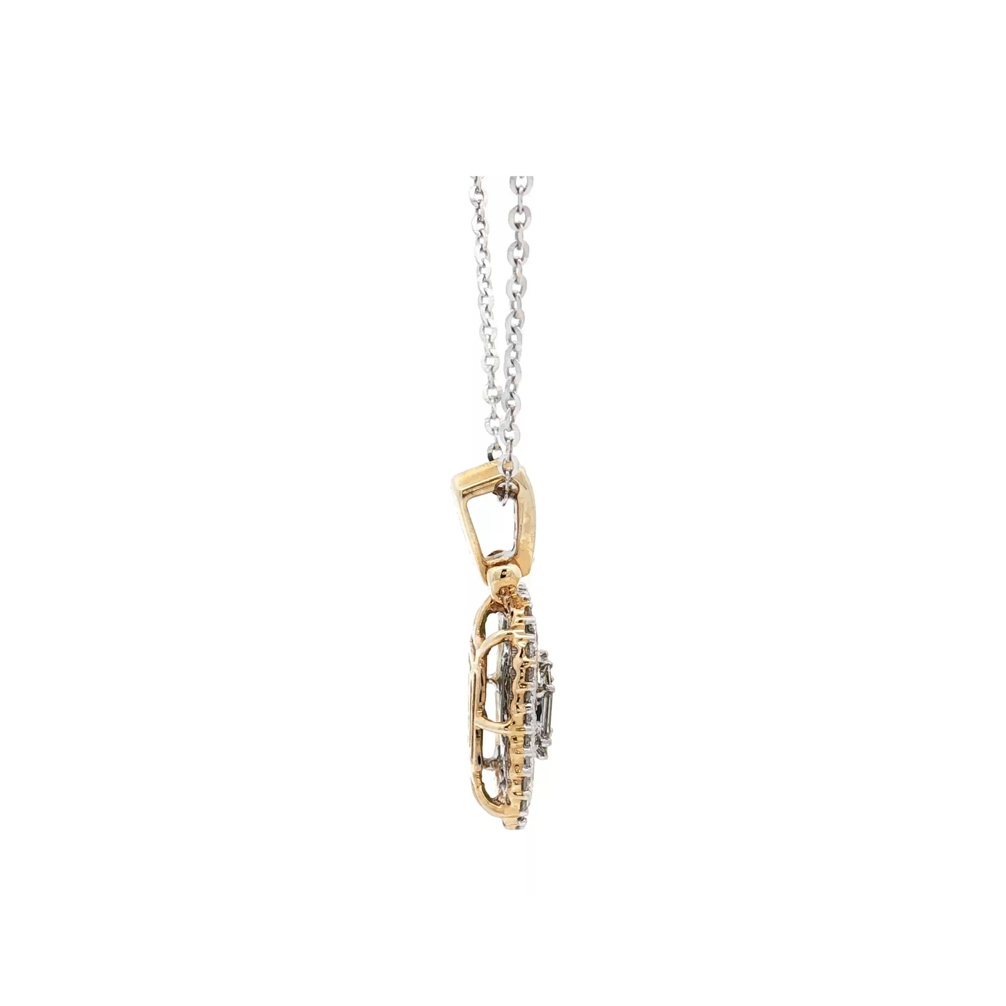 Yellow Gold Emerald & Diamond Necklace