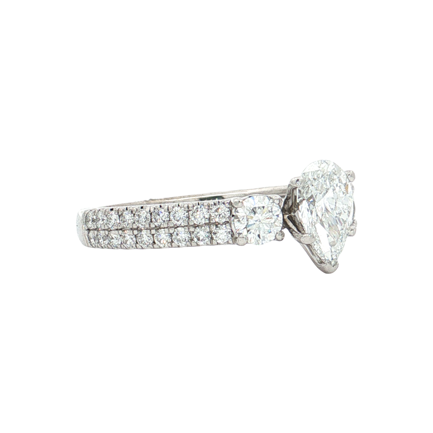 White Gold Lab-Diamond Ring