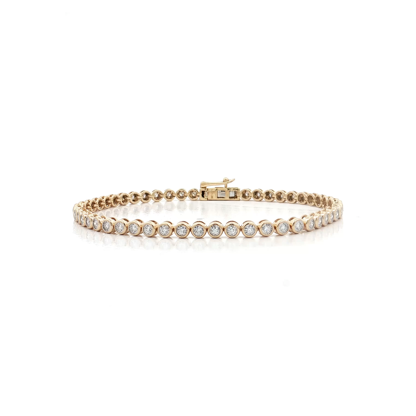 Yellow Gold Diamond Tennis Bracelet