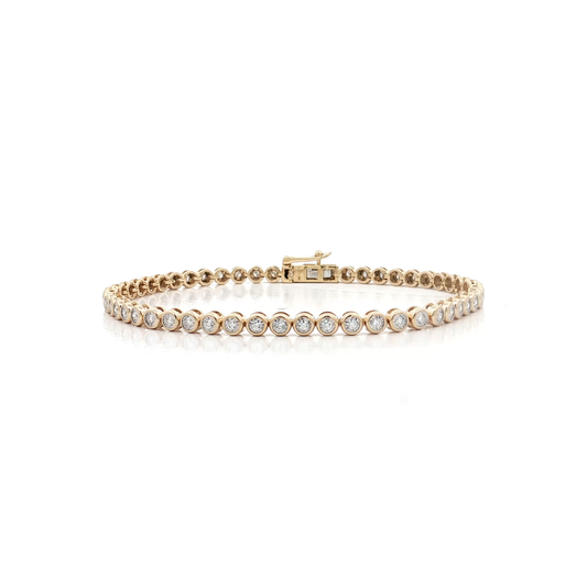 Yellow Gold Diamond Tennis Bracelet