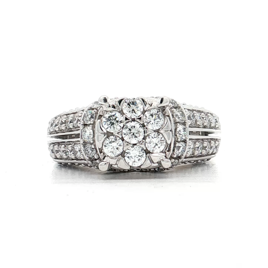 White Gold Diamond Bridal Ring