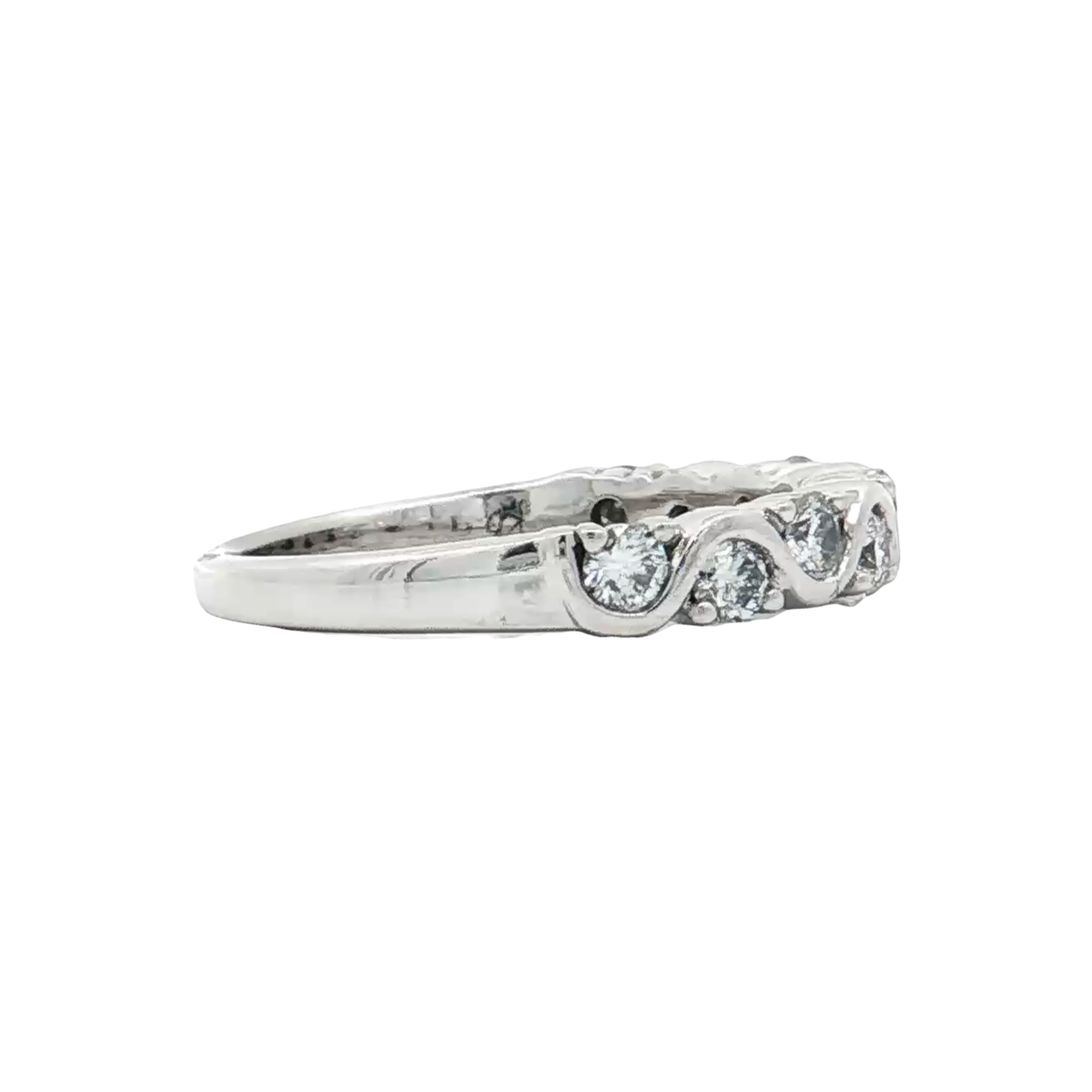White Gold Diamond Wedding Band