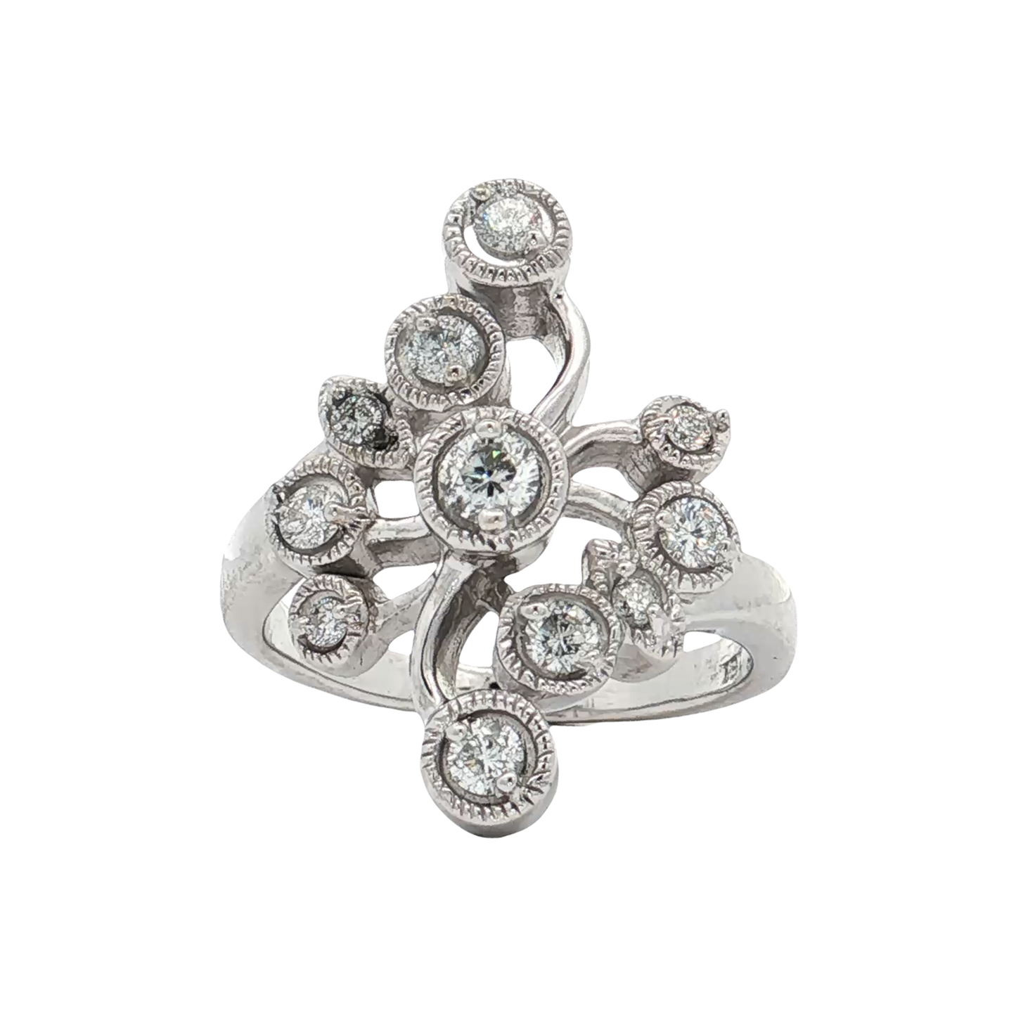 White Gold Diamond Fashion Ring