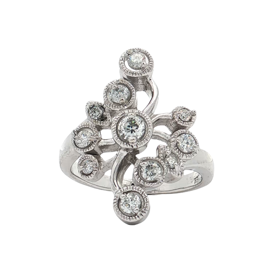 White Gold Diamond Fashion Ring