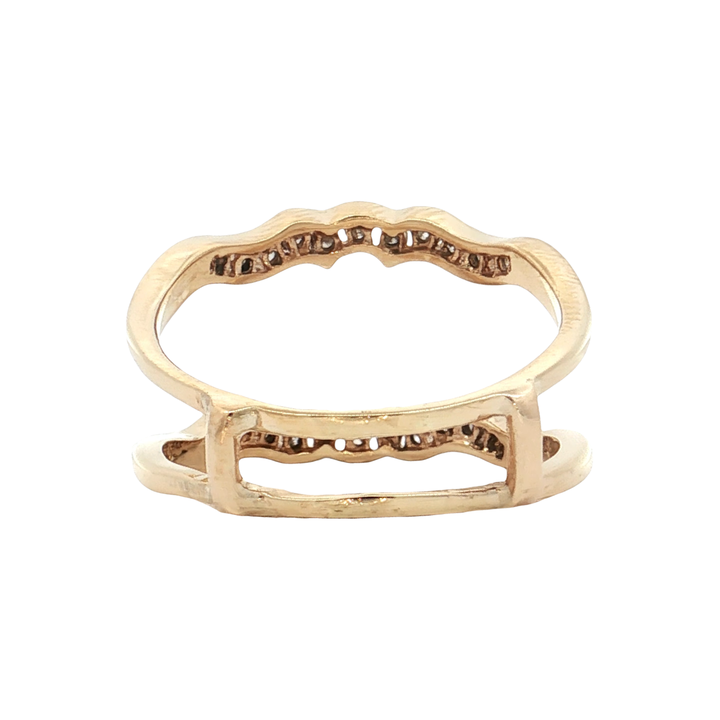 Yellow Gold Diamond Ring Guard