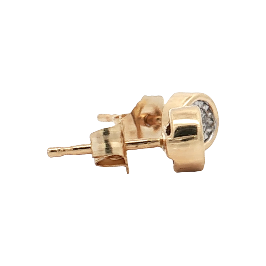 Yellow Gold Diamond Studs