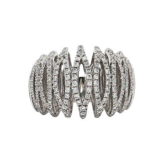 White Gold Diamond Fashion Ring