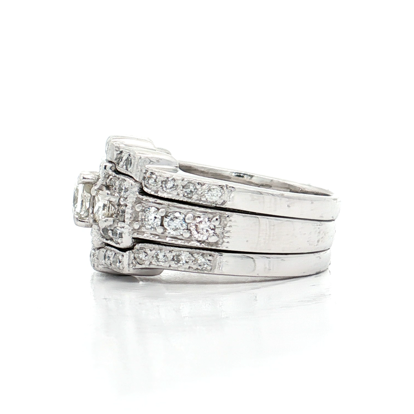 White Gold Diamond Bridal Ring