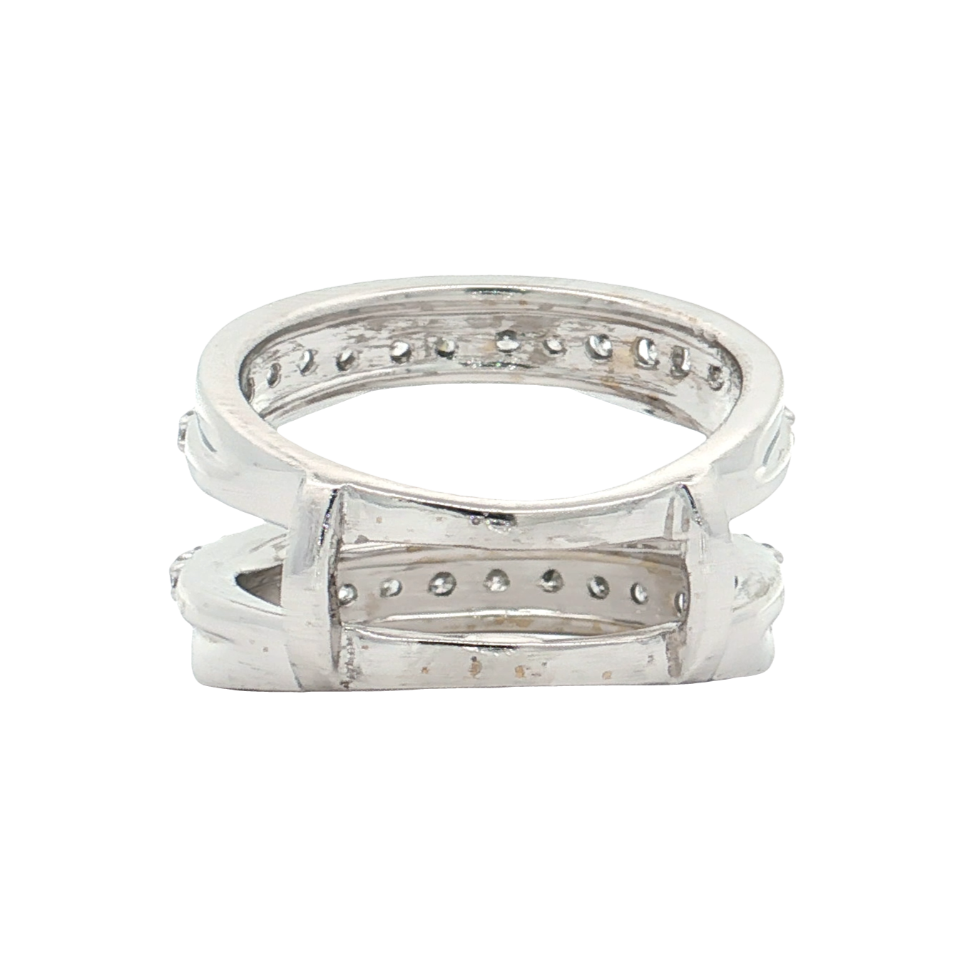 White Gold Diamond Ring Guard