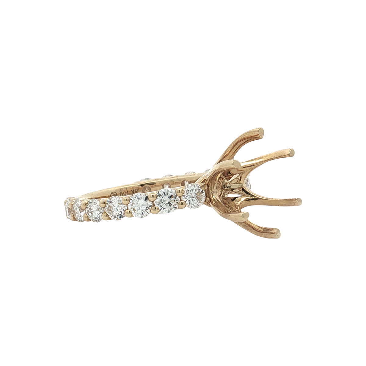 Yellow Gold Diamond Bridal Setting