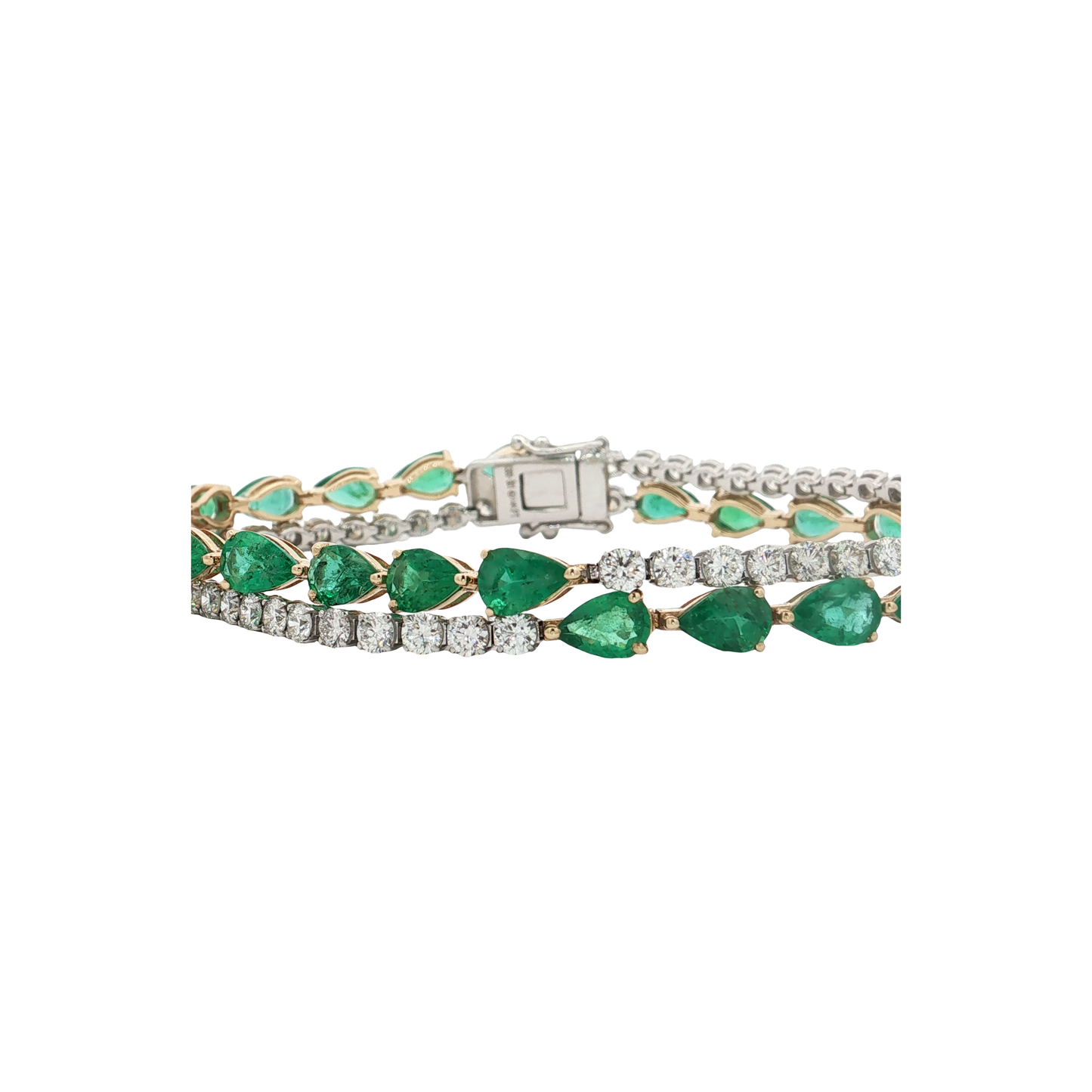 Emerald & Diamond Tennis Bracelet