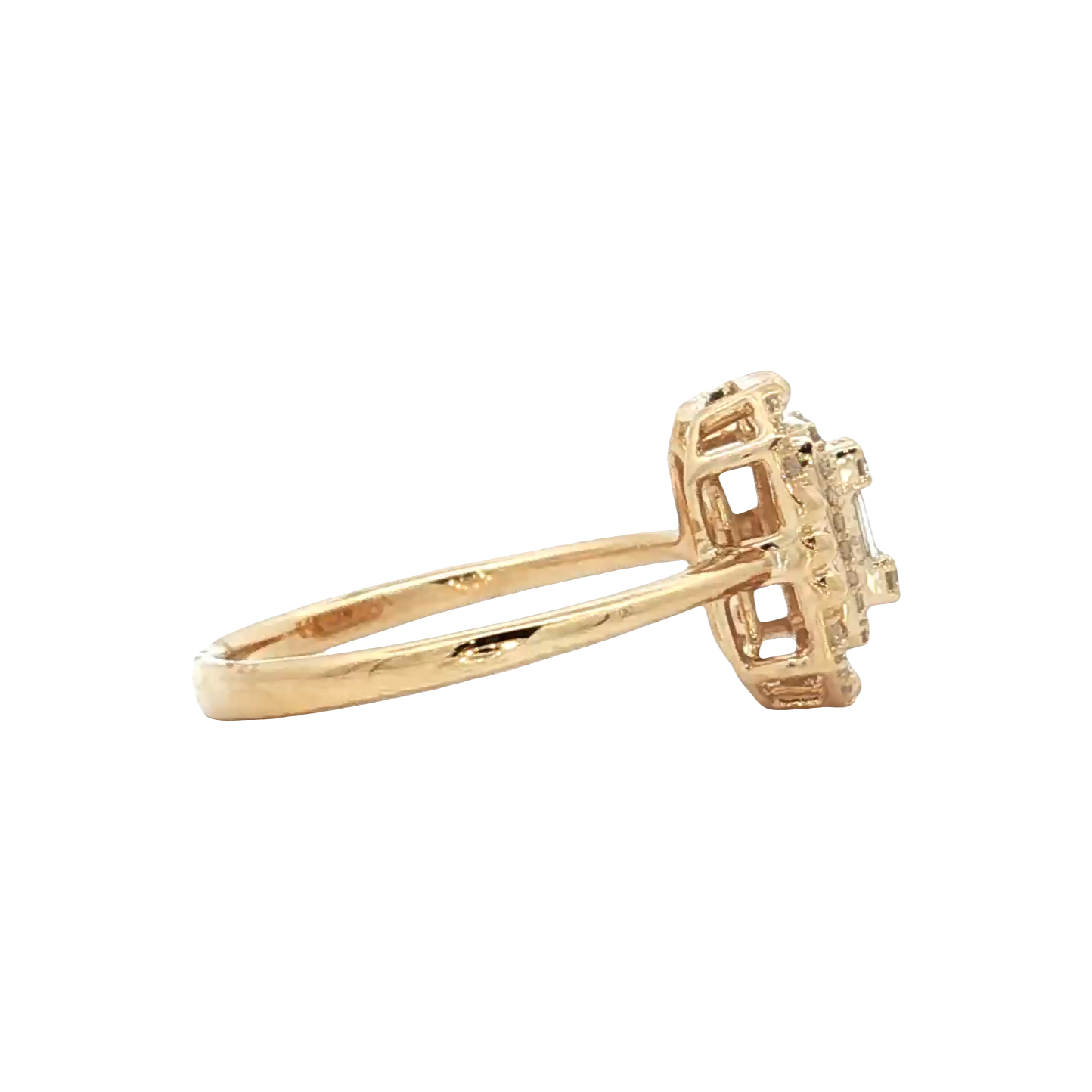 Yellow Gold Diamond Bridal Ring