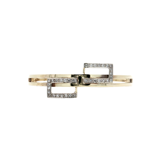 Yellow Gold Diamond Bangle