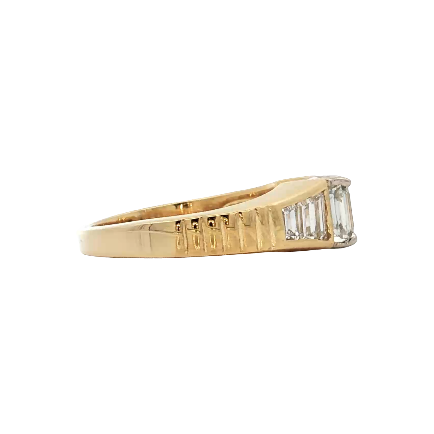 Yellow Gold Diamond Bridal Ring