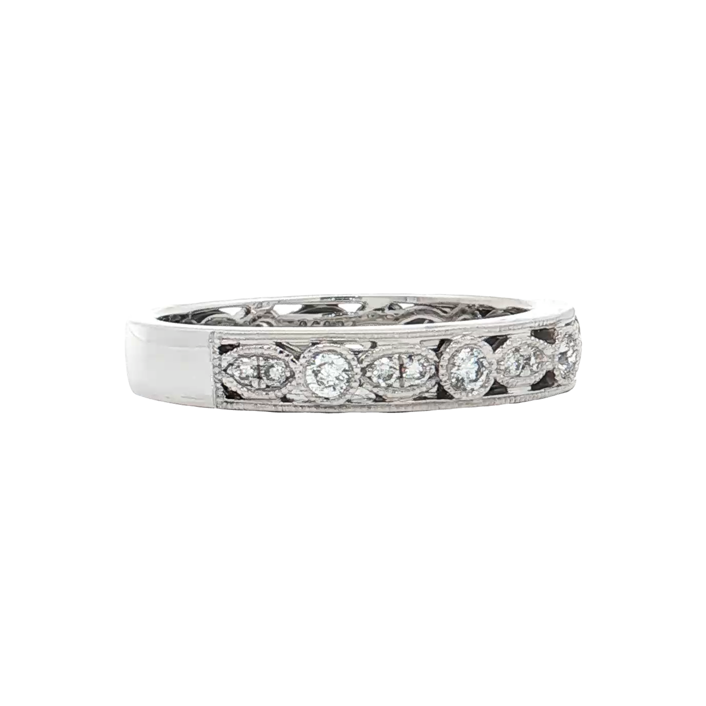 White Gold Diamond Wedding Band