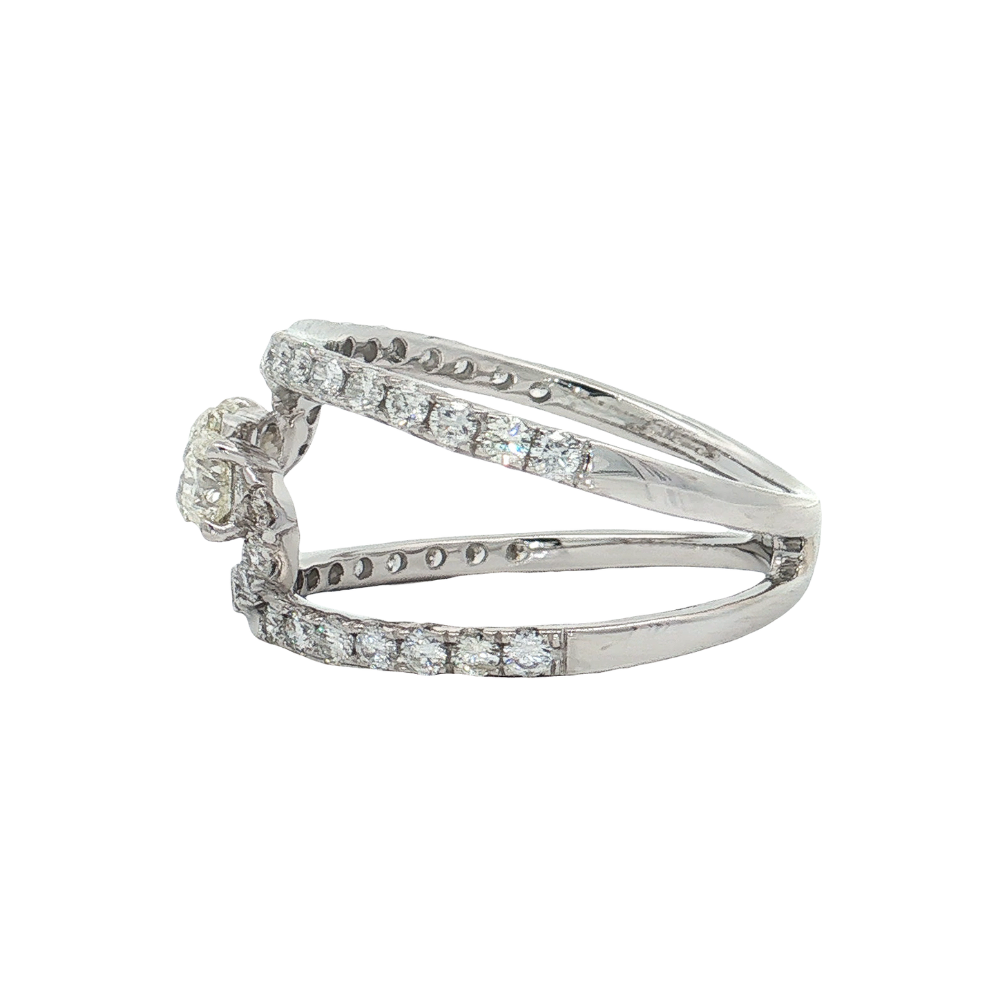 White Gold Diamond Fashion Ring