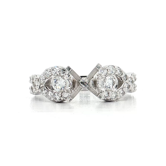 White Gold Diamond Bridal Setting