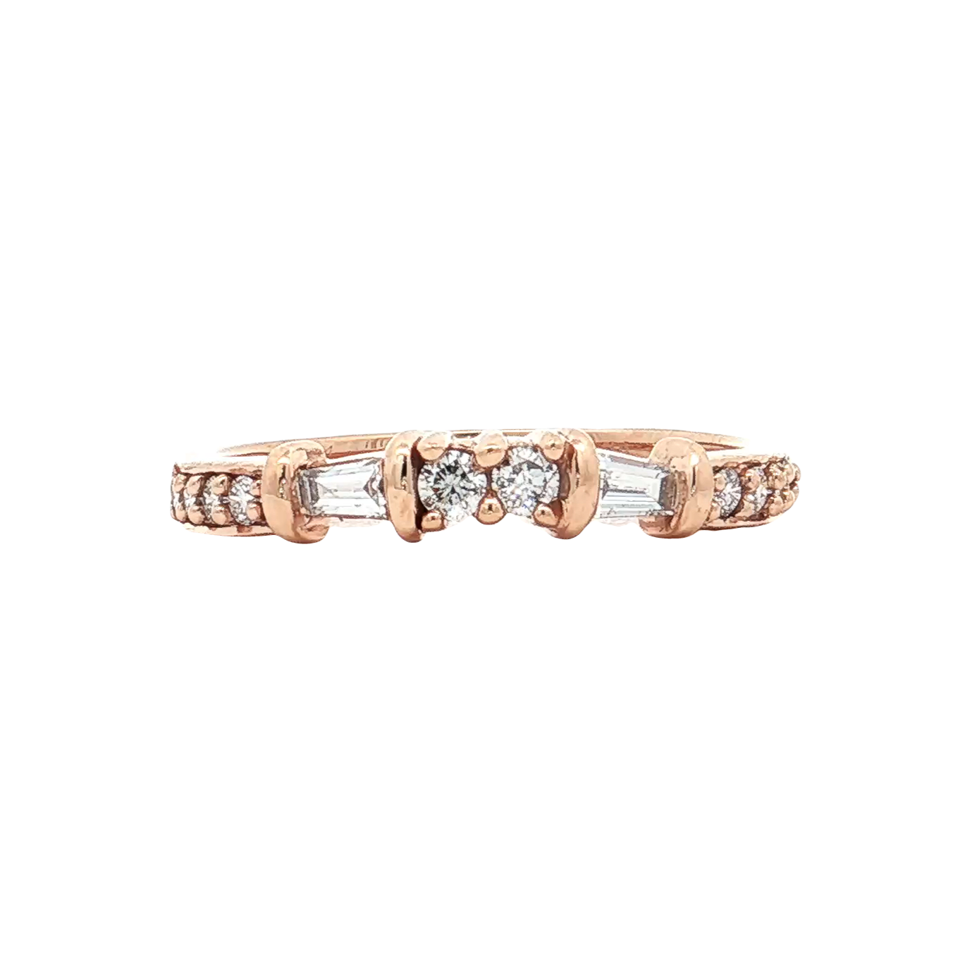 Rose Gold Diamond Wedding Band
