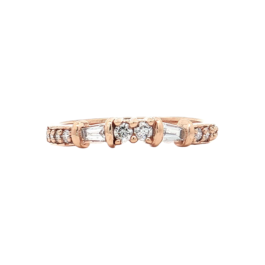 Rose Gold Diamond Wedding Band