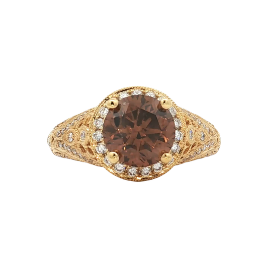 Yellow Gold Diamond Bridal Ring