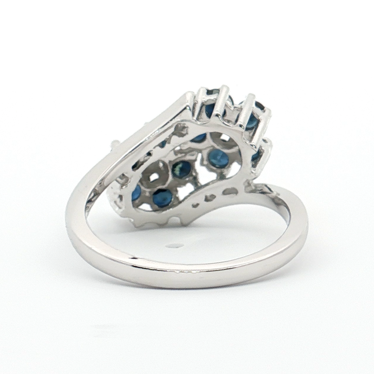 White Gold Sapphire & Diamond Ring