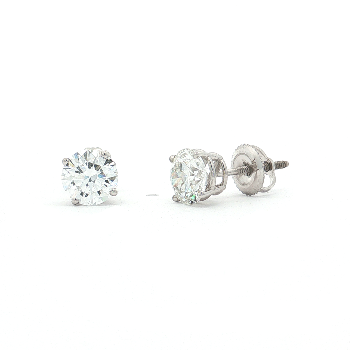 White Gold Lab-Diamond Studs