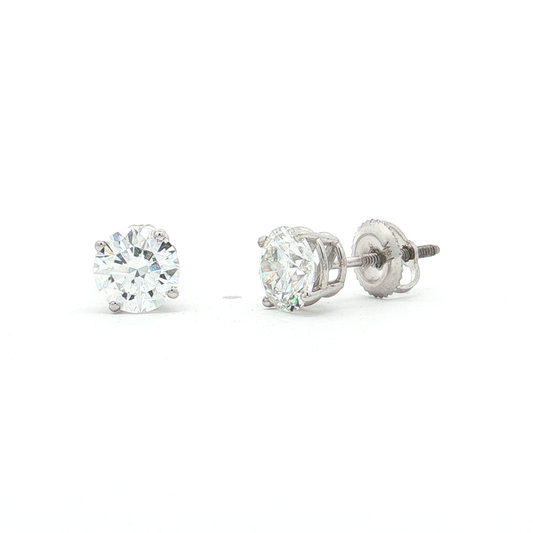 White Gold Lab-Diamond Studs