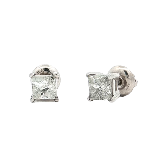 White Gold Diamond Studs