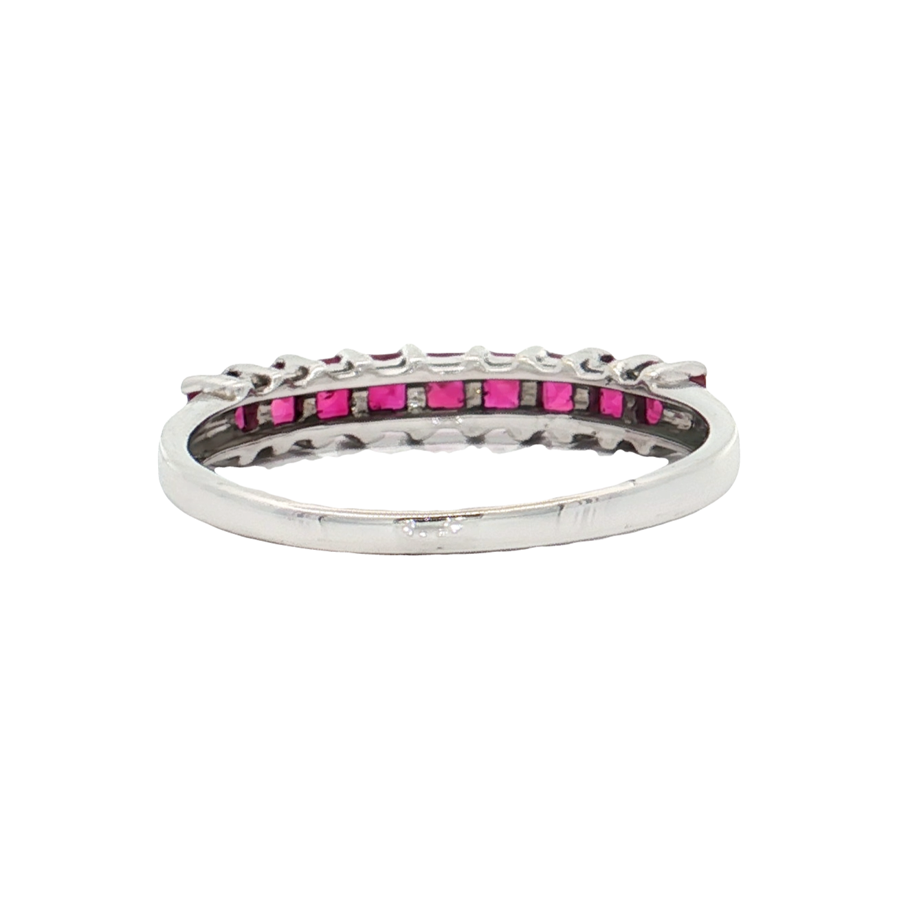 White Gold Ruby Band