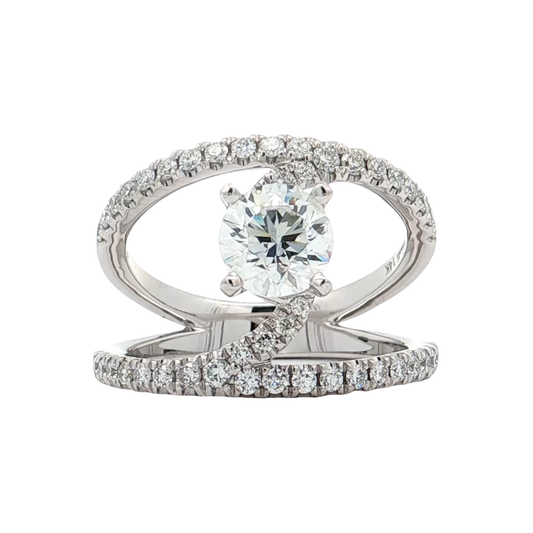 White Gold Diamond Bridal Ring