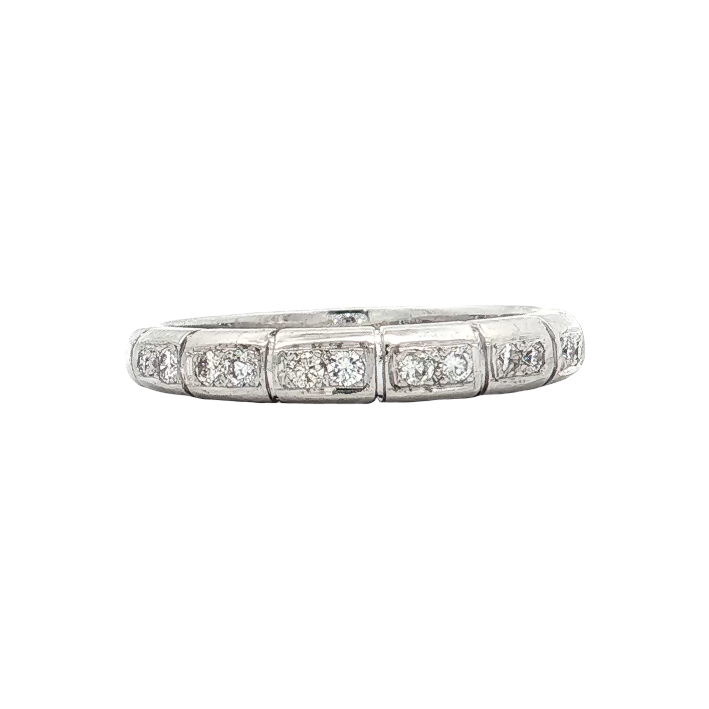 White Gold Diamond Wedding Band