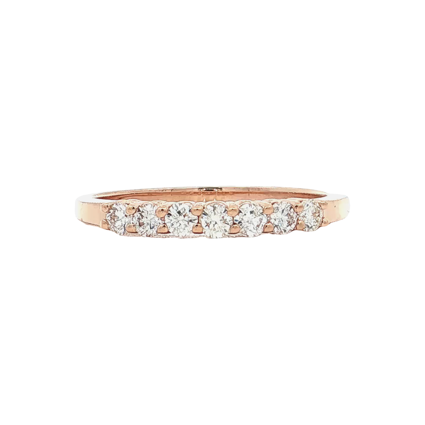 Rose Gold Diamond Wedding Band