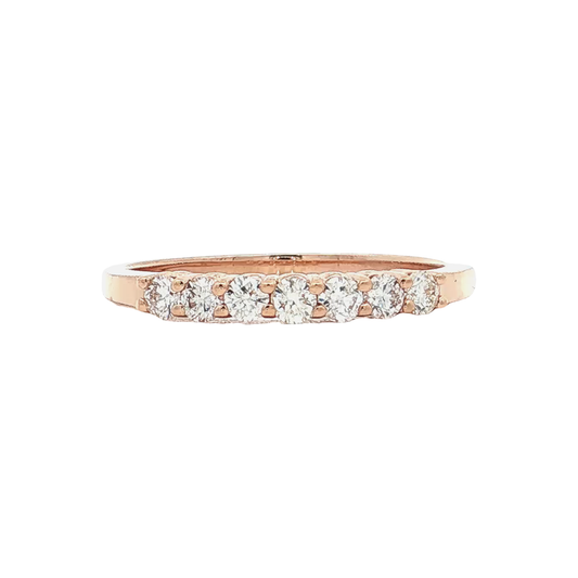 Rose Gold Diamond Wedding Band