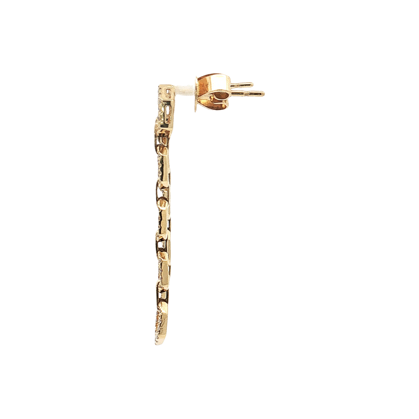 Yellow Gold Diamond Earrings