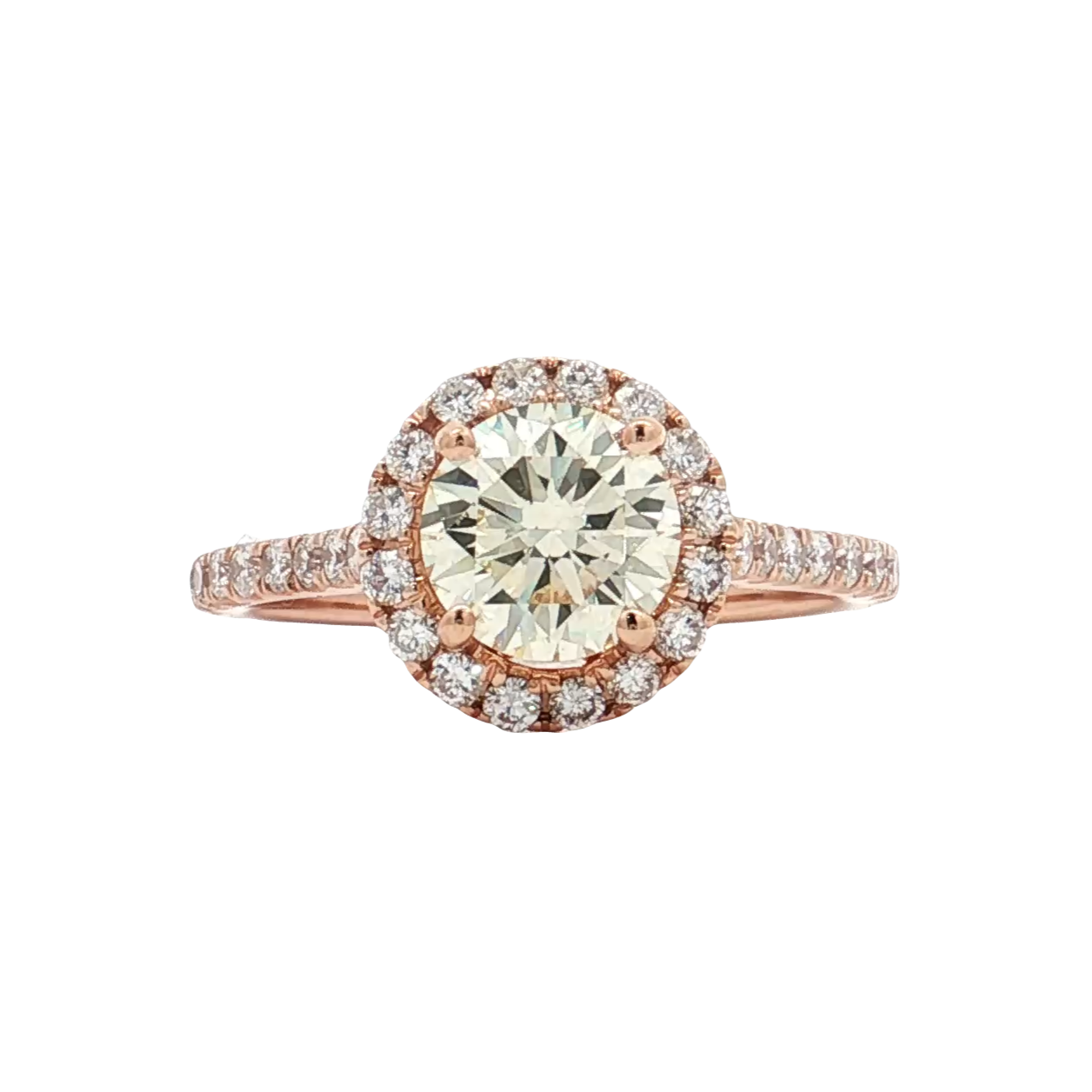 Rose Gold Diamond Bridal Ring