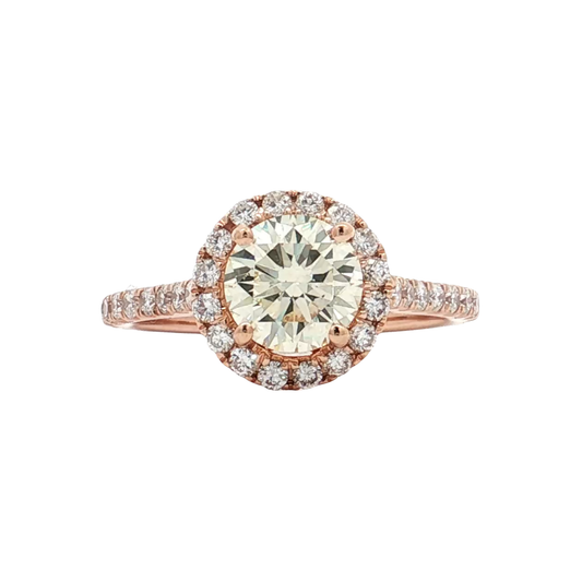 Rose Gold Diamond Bridal Ring