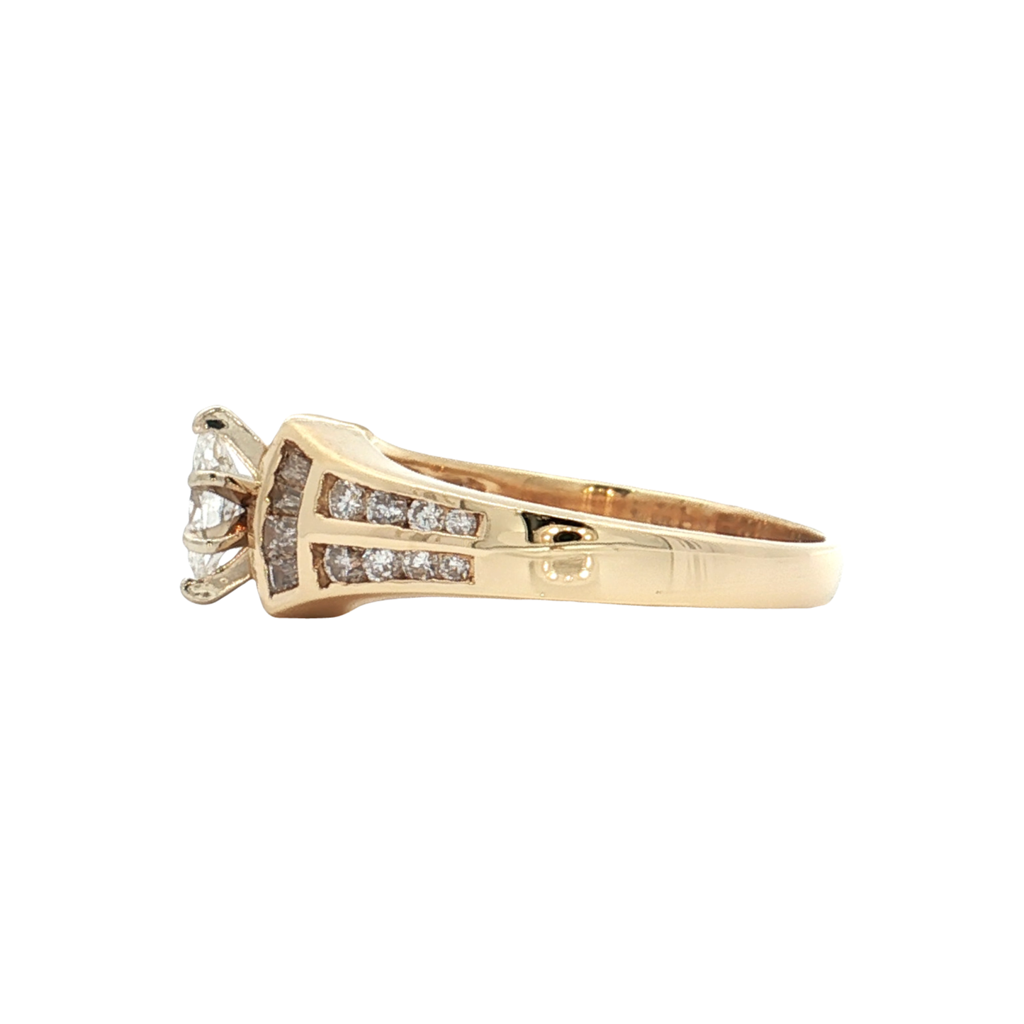 Yellow Gold Diamond Bridal Ring