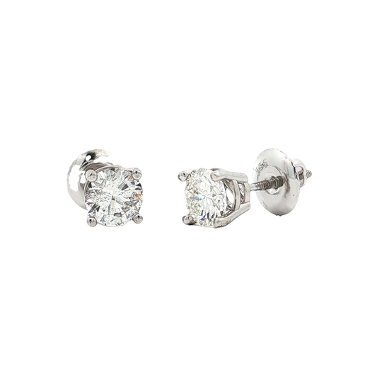 White Gold Diamond Studs