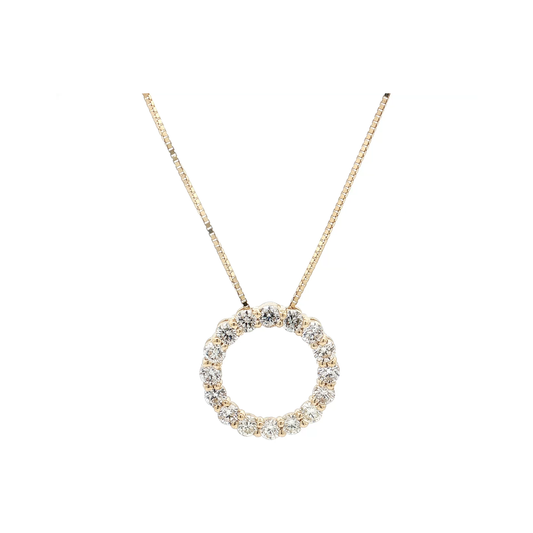 Yellow Gold Diamond Pendant