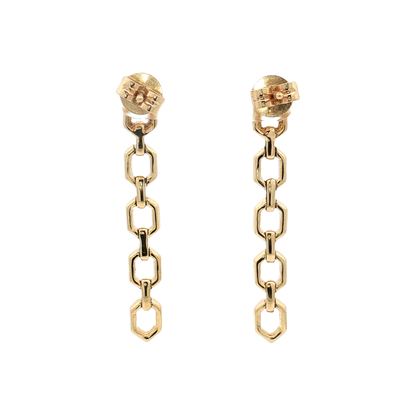 Yellow Gold Diamond Earrings