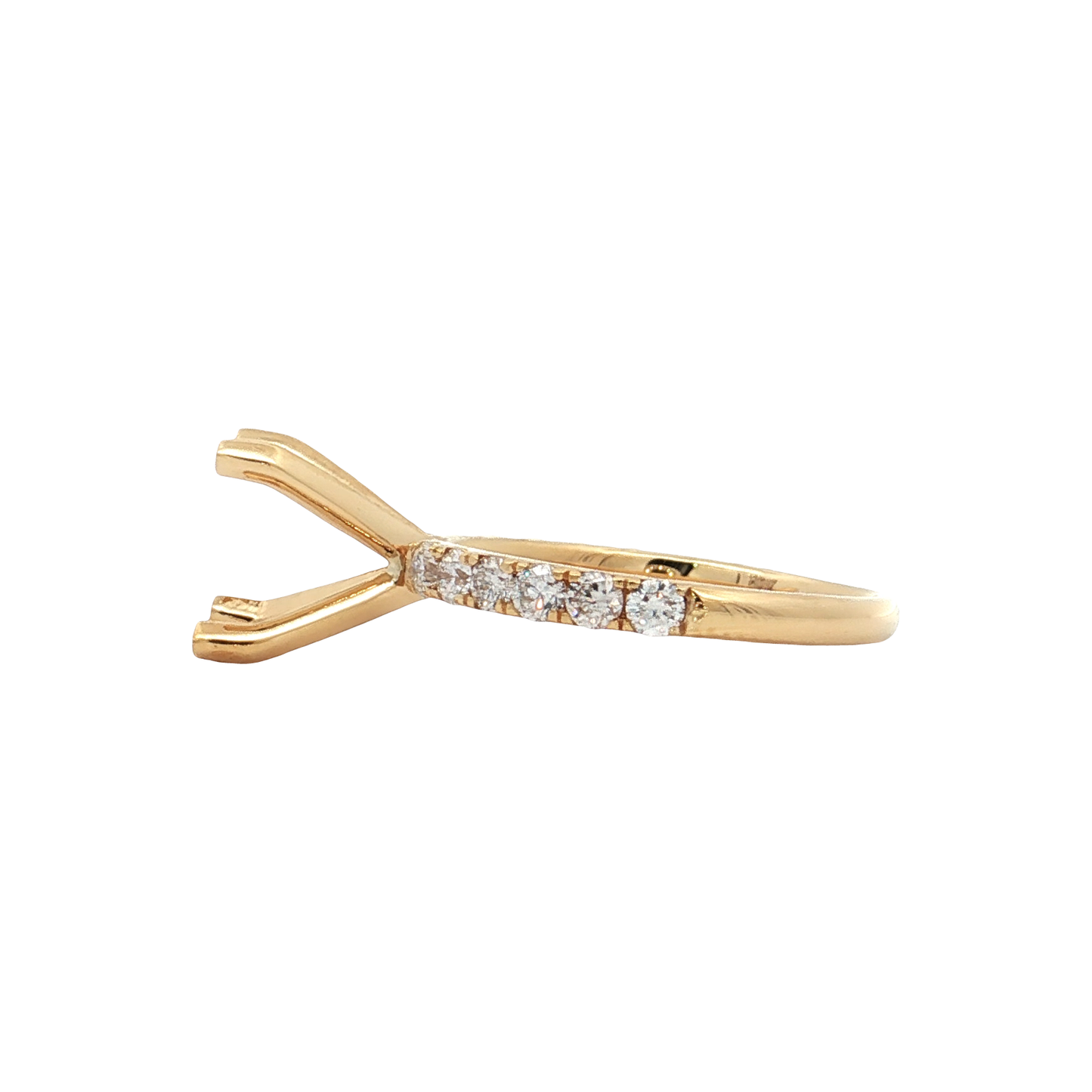 Yellow Gold Diamond Bridal Setting