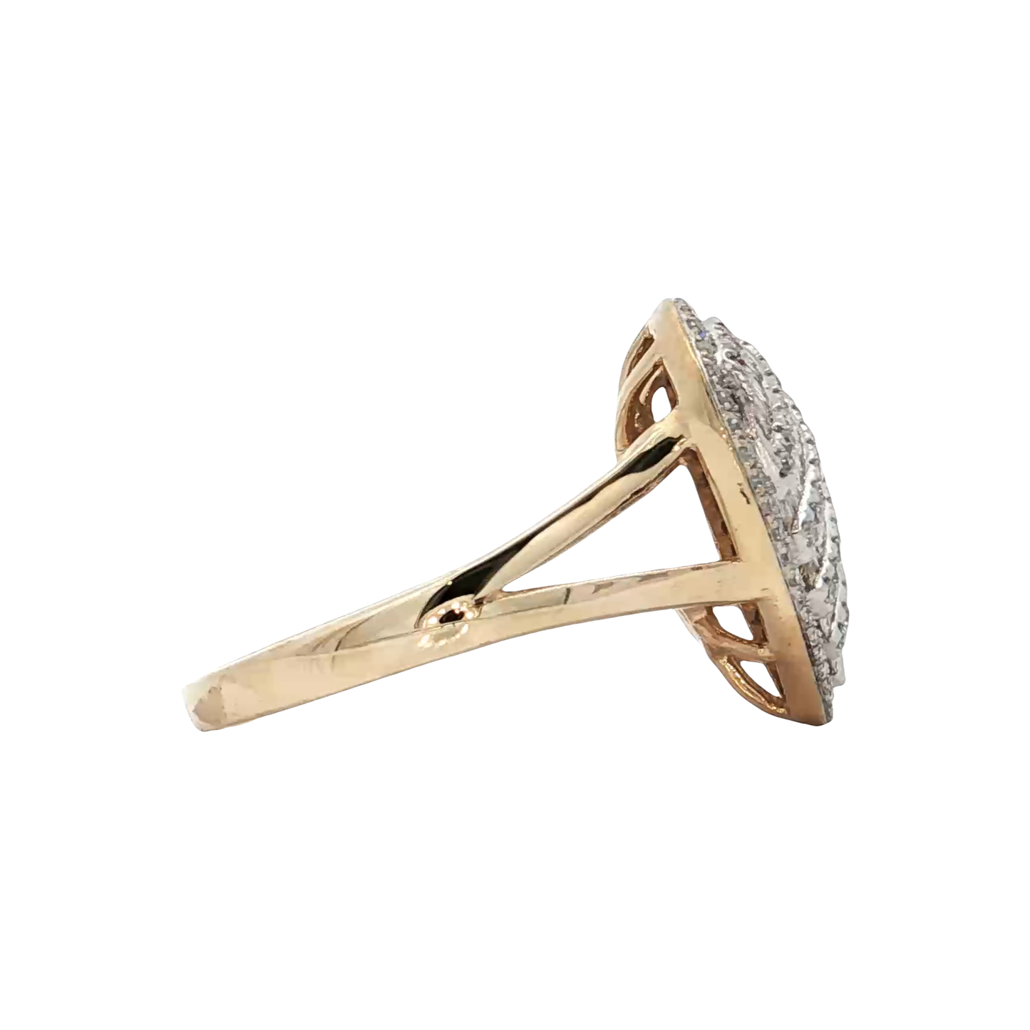 Yellow Gold Diamond Fashion Ring