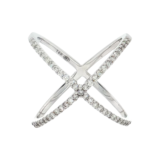 White Gold Diamond Fashion Ring