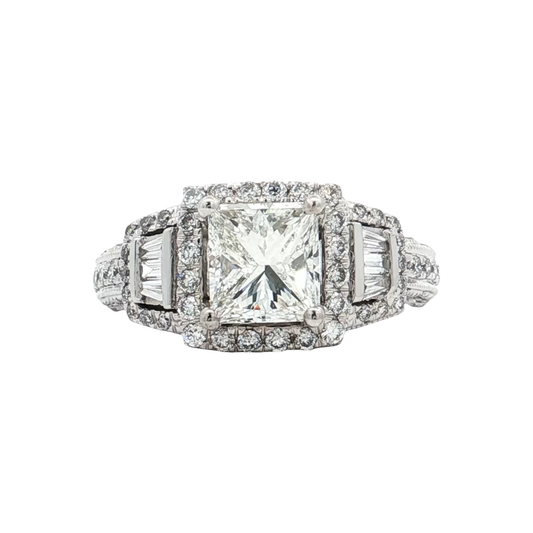 White Gold Diamond Bridal Ring