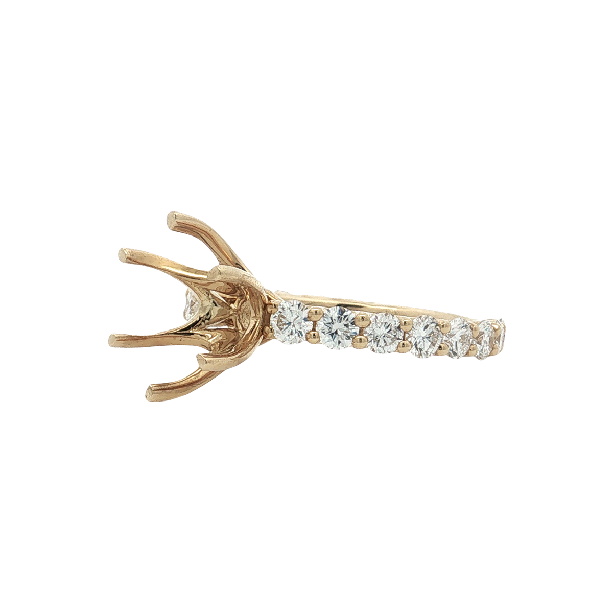 Yellow Gold Diamond Bridal Setting